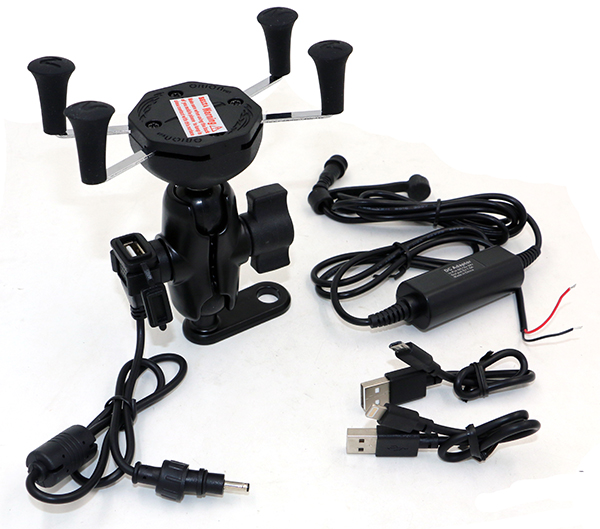 Supporto retrovisore per Smartphone + USB impermeabile