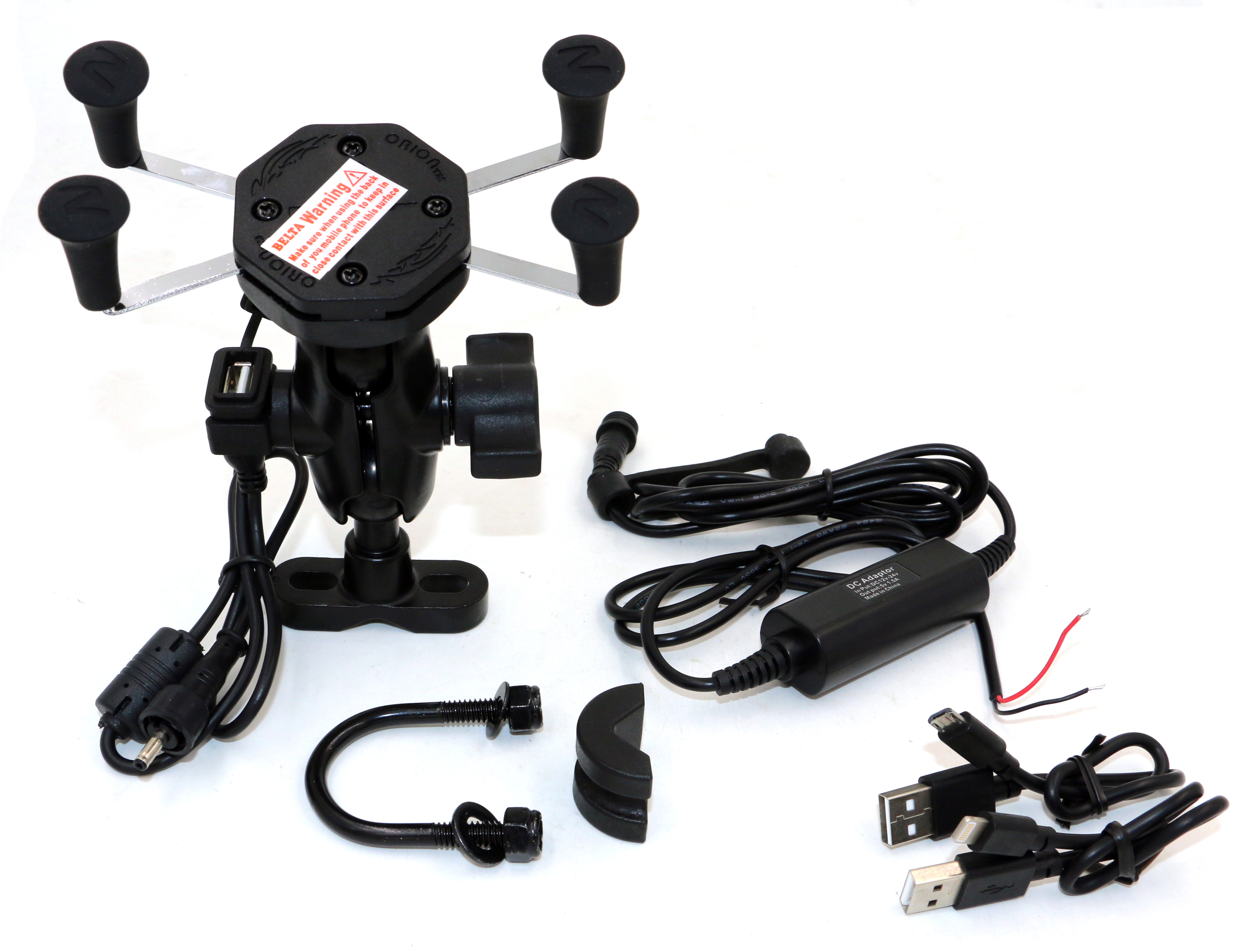 Supporto manubrio per Smartphone + USB impermeabile
