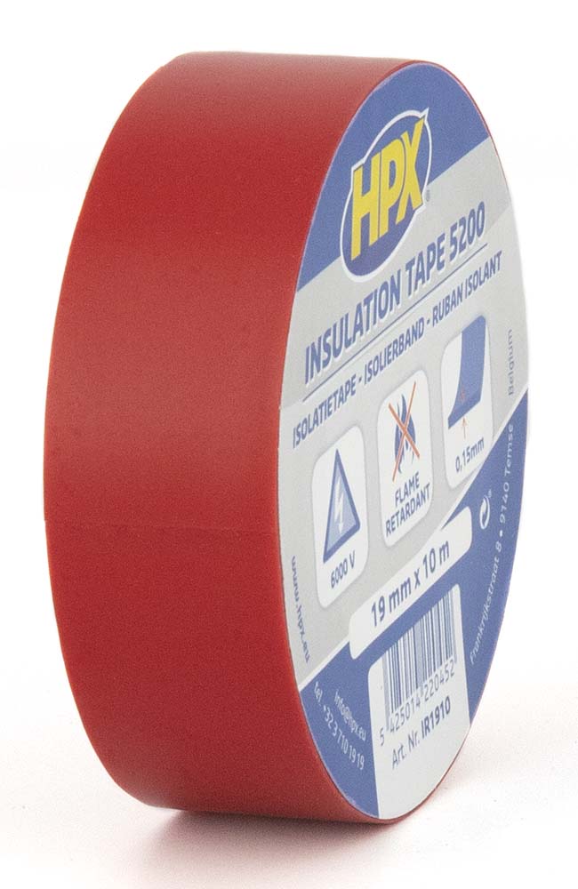 NASTRO ISOLANTE PVC ROSSO 19MM X 10M