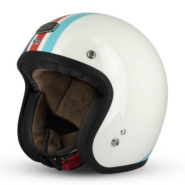 Jet Cafe Racer S250 White / Blue / Shiny Red - Size XS
