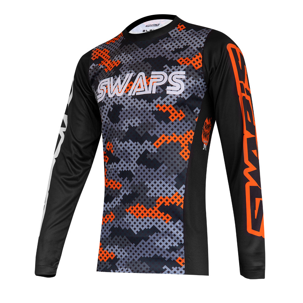 Maglia camo arancione