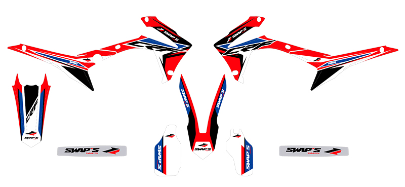 Diamond Light Decorative Kit - Honda CR -f 250 R - Rosso