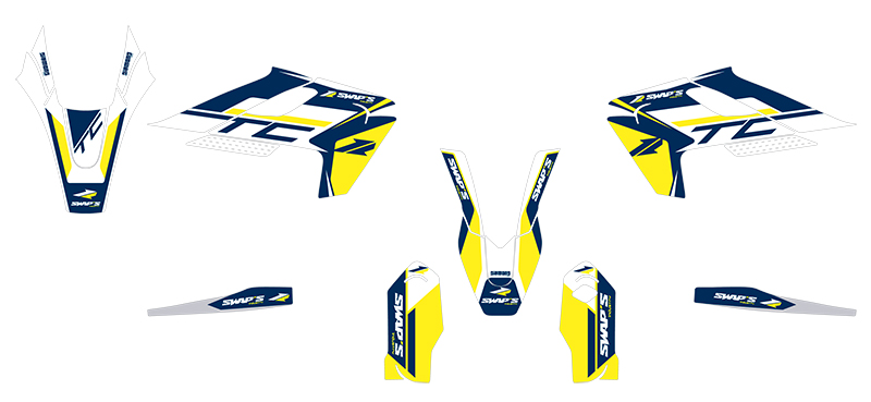 Diamond Light Decorative Kit - Husqvarna TC85 Grande ruote - Blu