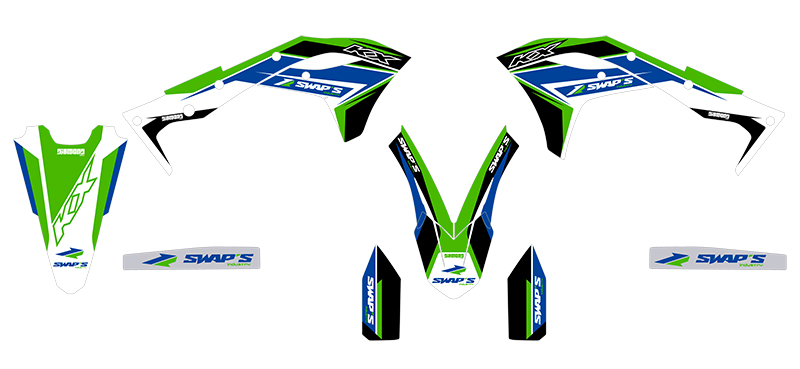 Diamond Light - Kawasaki KX -f 250 - Kit verde