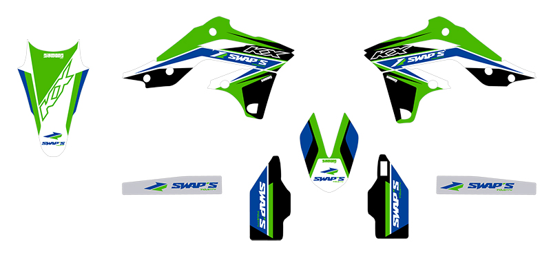 Diamond Light - Kawasaki KX -f 250 - Kit verde