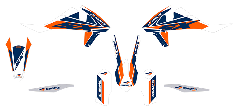 Diamond Light - KTM SX - Kit di decorazione arancione