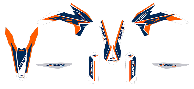 Diamond Light - KTM SX - Kit di decorazione arancione