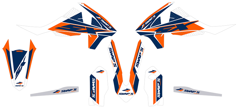 Diamond Light - KTM SX - Kit di decorazione arancione