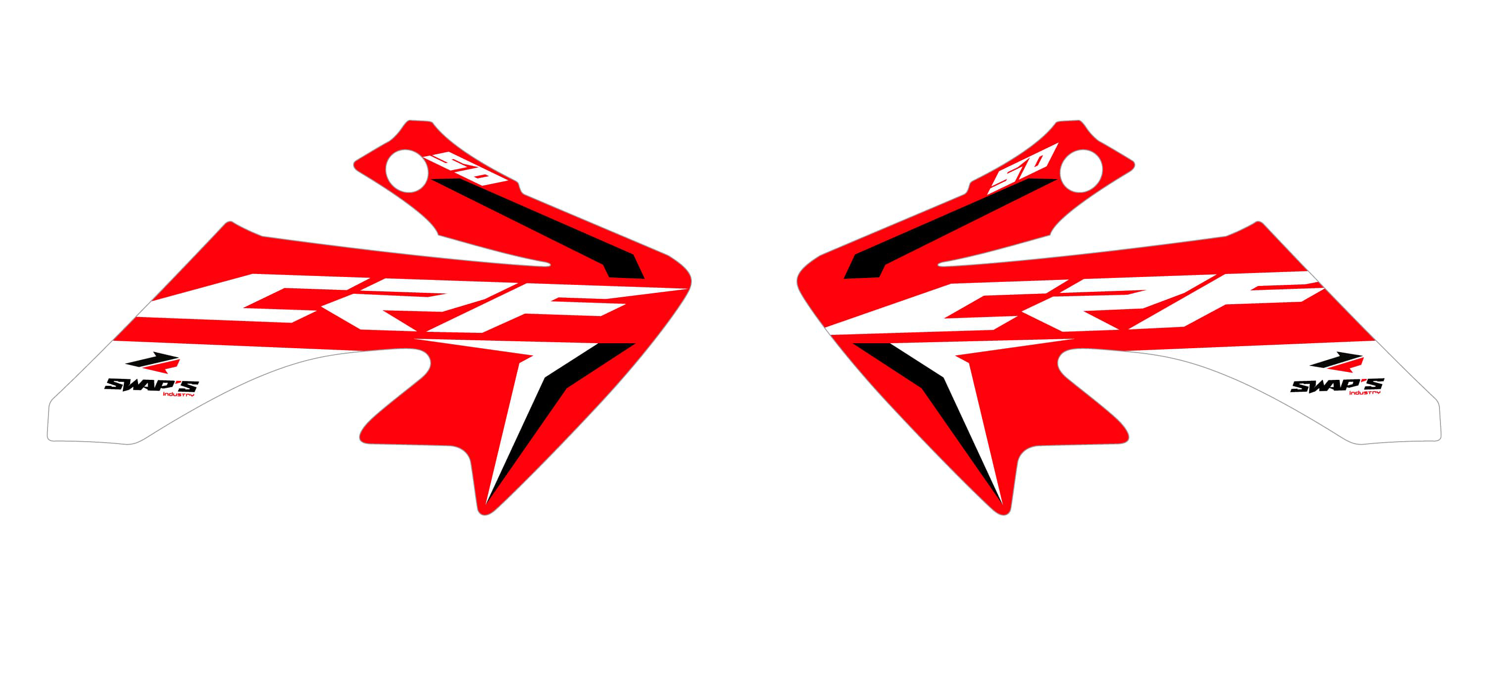Kit di decorazione originale - Honda CR -f - rosso