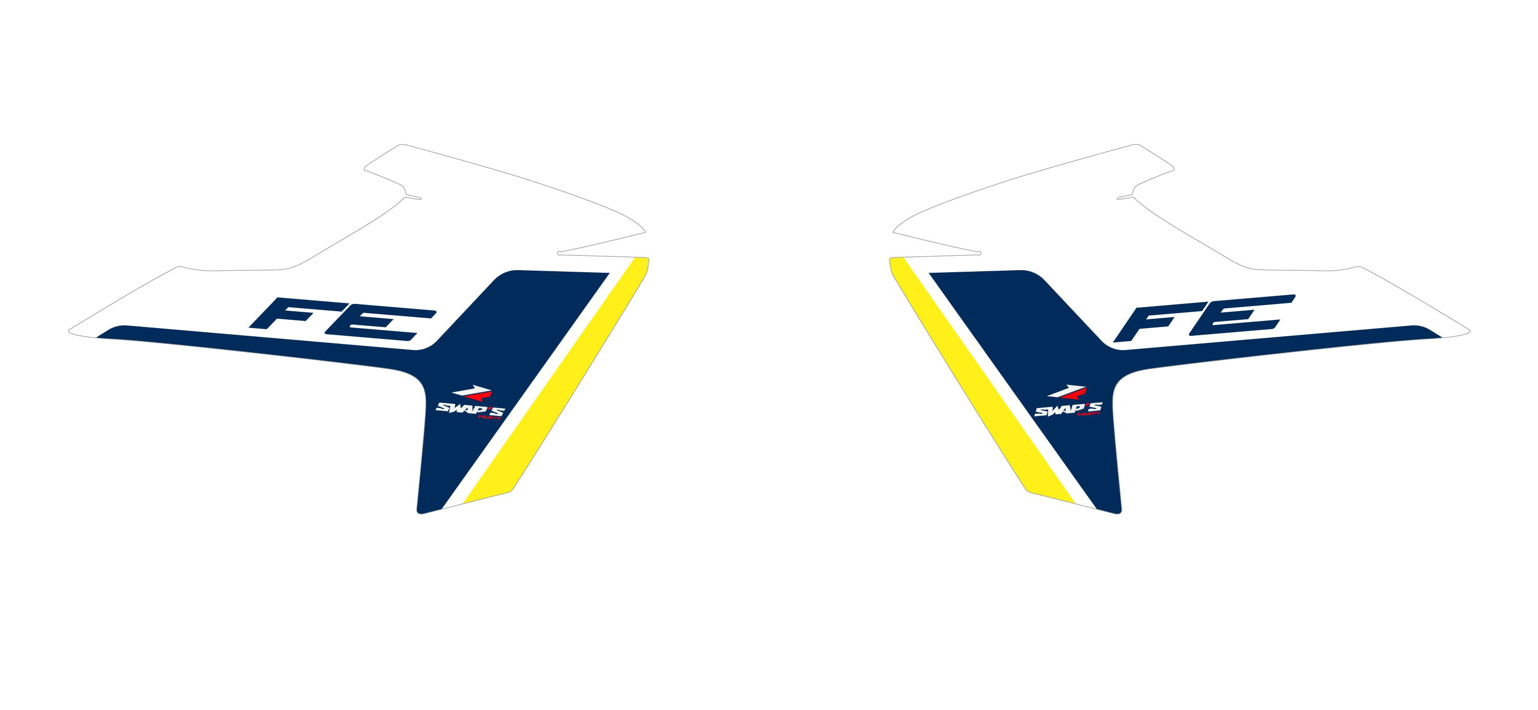Kit di decorazione originale - Husqvarna Fe/Te - Blu