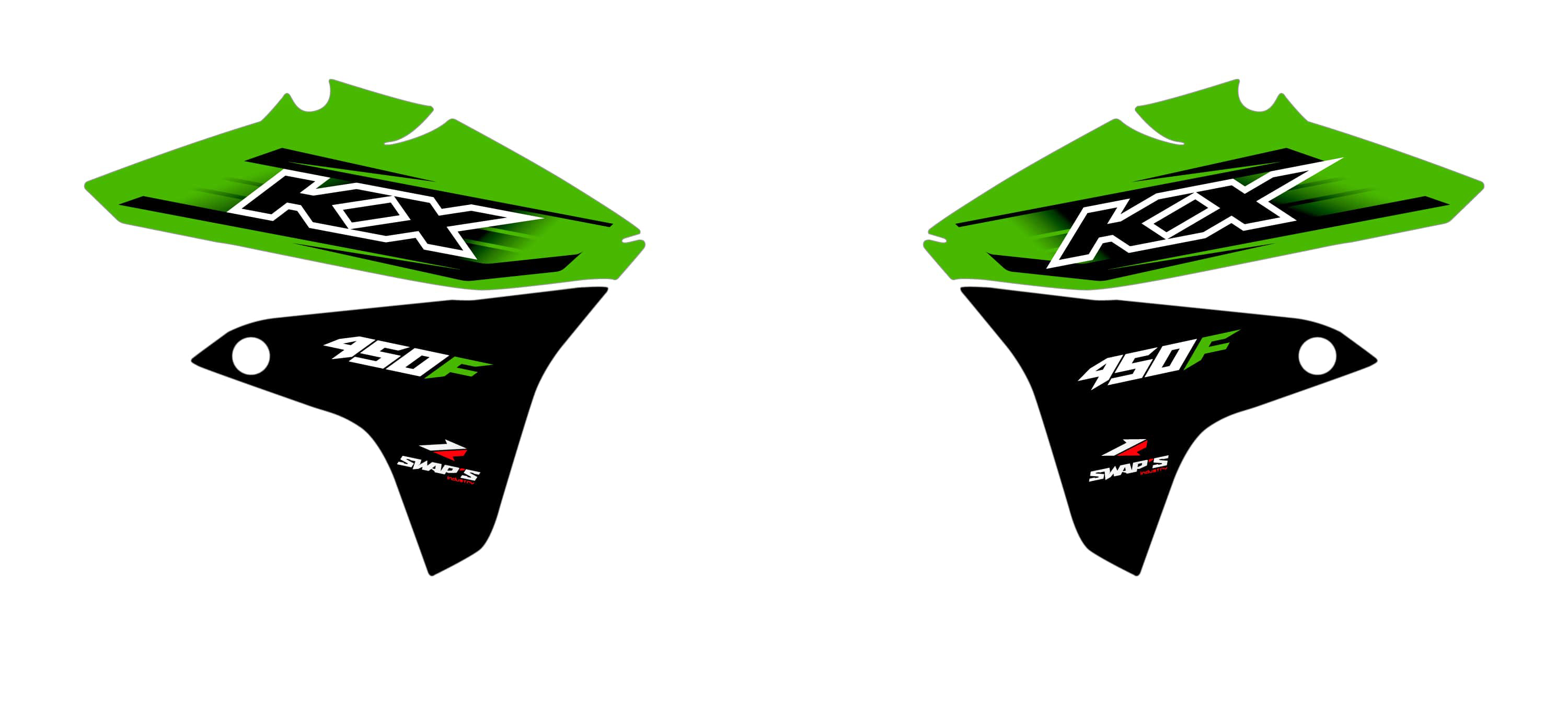 Kit di decorazione originale - Kawasaki KX -F 450 - Verde