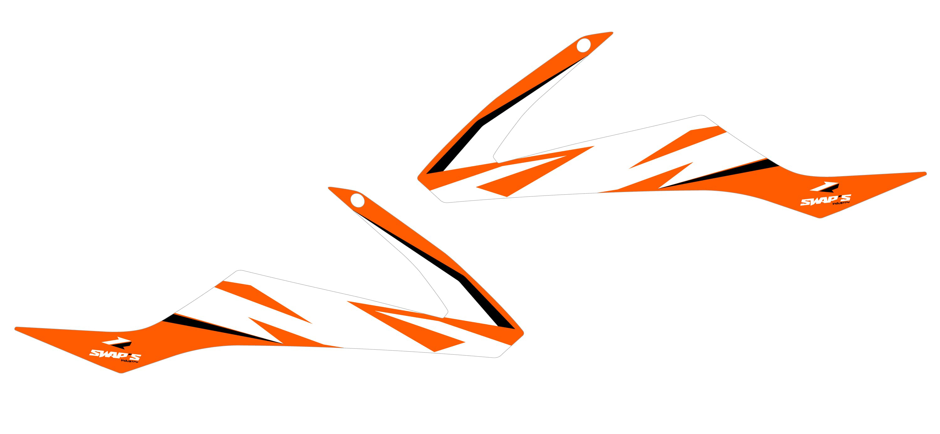 Kit di decorazione originale - KTM Exc - Arancione