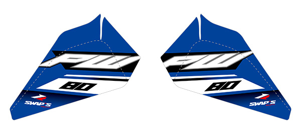 Kit di decorazione originale - Yamaha PW80 - Blu