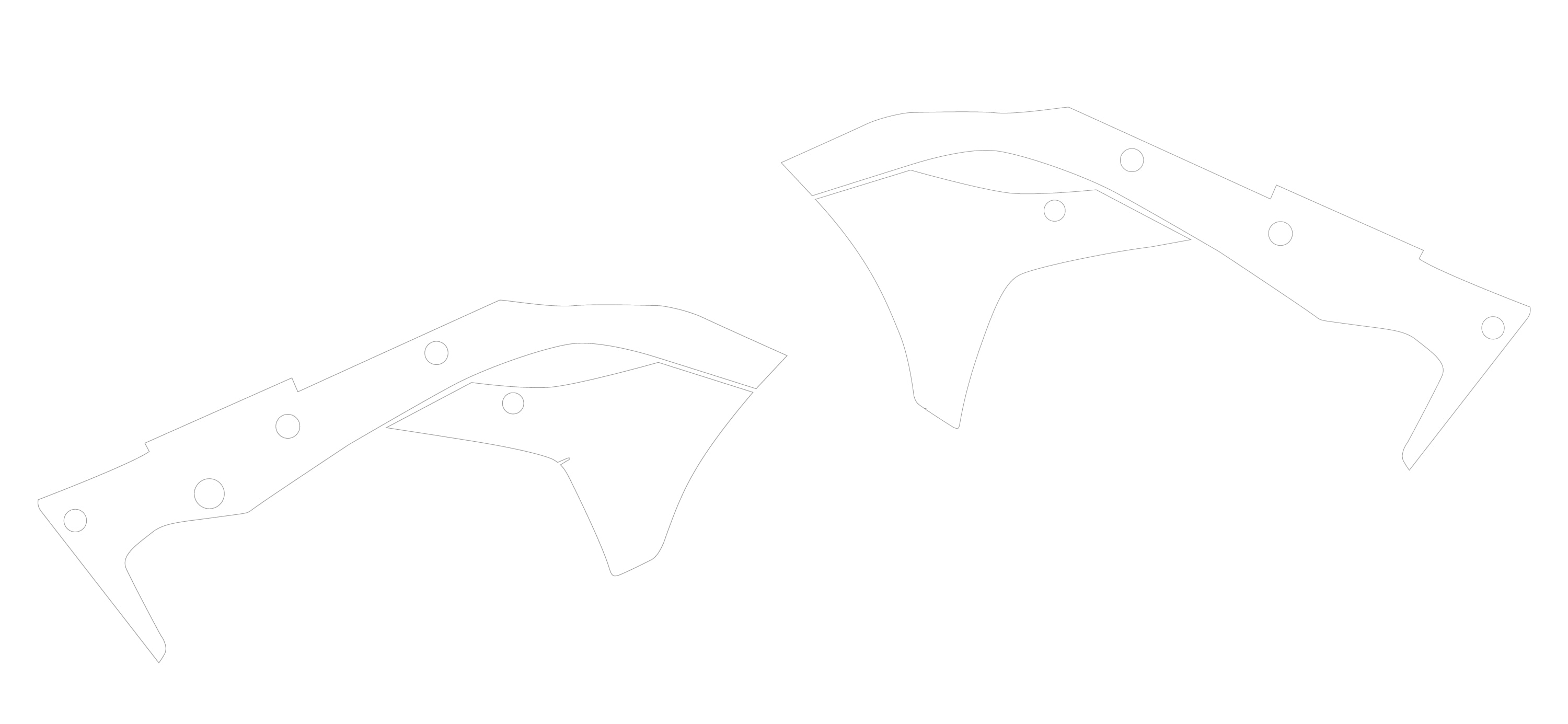 Kit protettivo trasparente per plastiche - Kawasaki KX -f 250