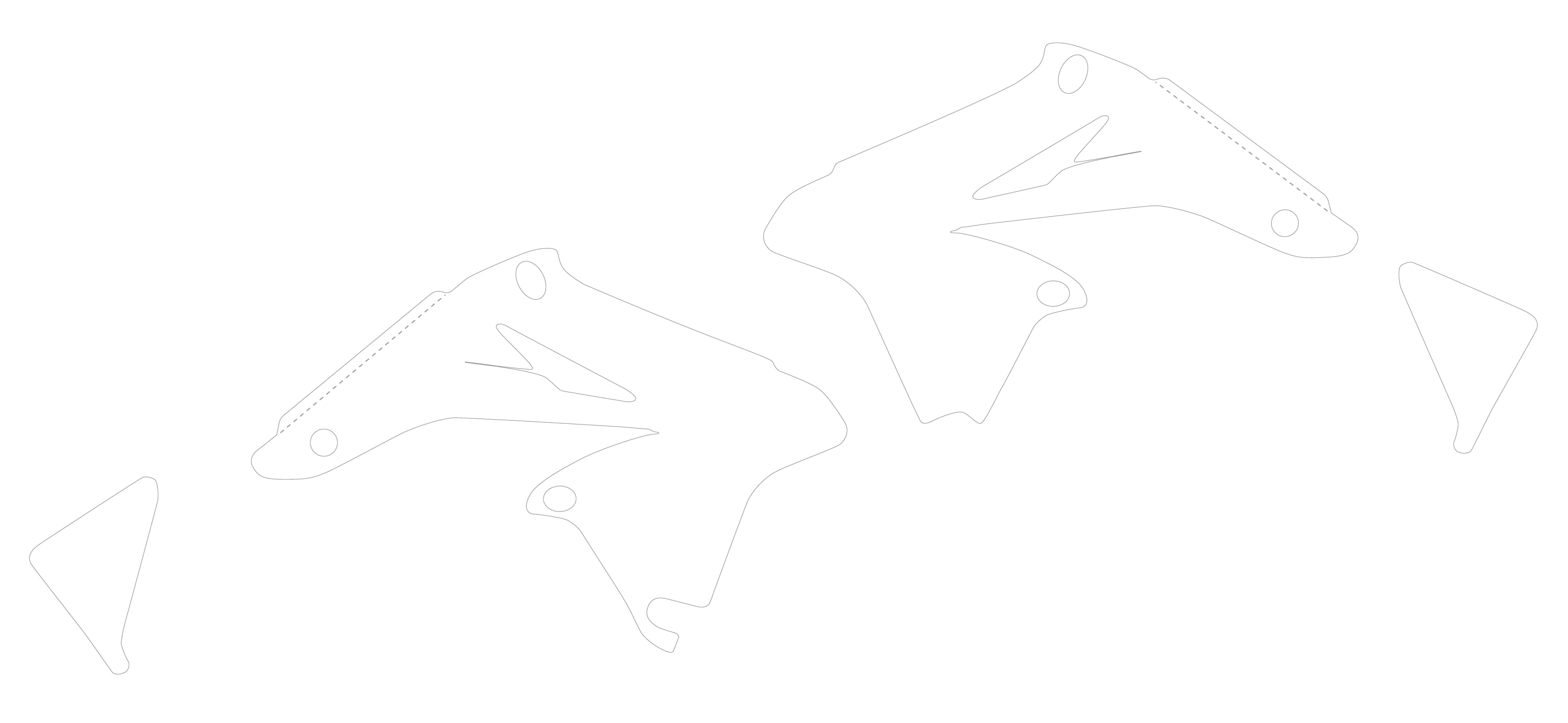 Kit protettivo trasparente per plastiche - Suzuki RM -Z 250