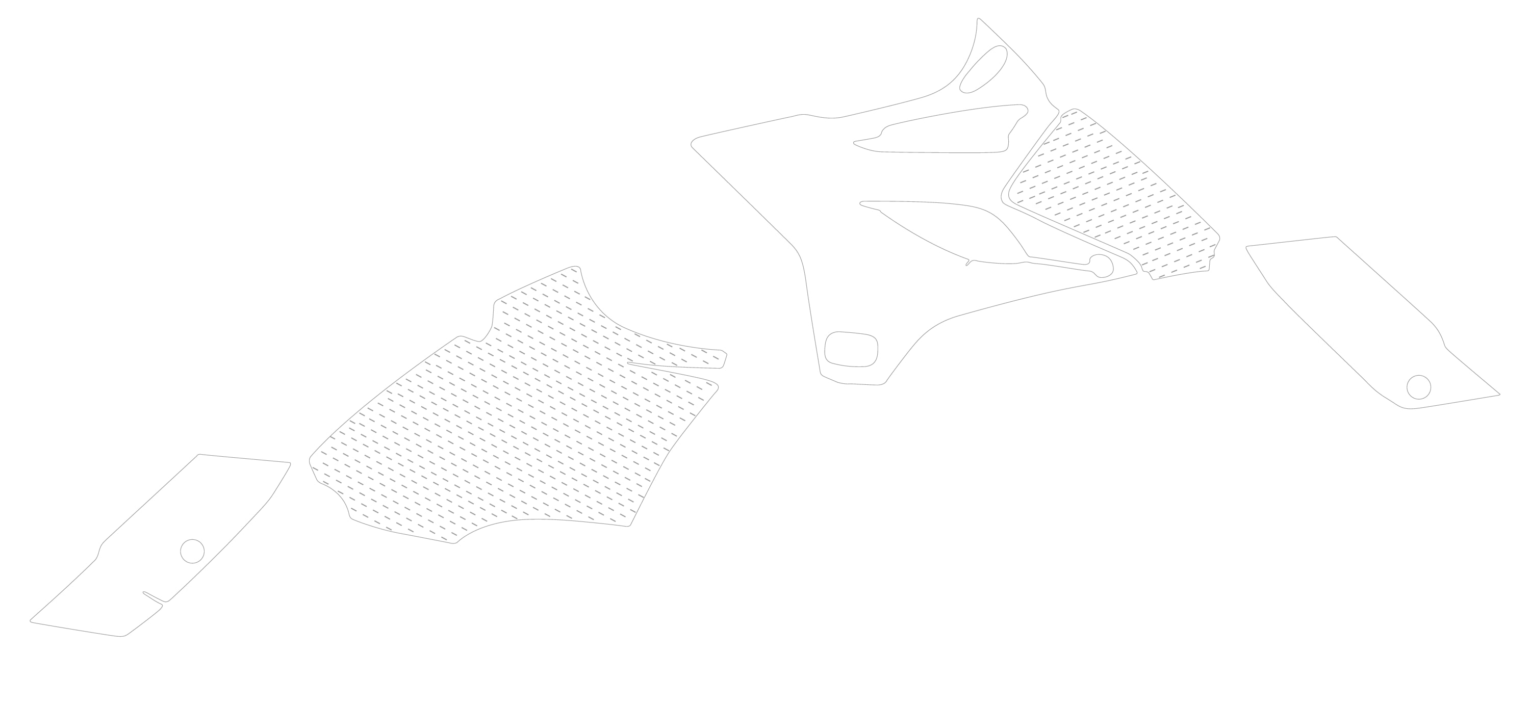 Kit protettivo trasparente per plastiche - Yamaha YZ85