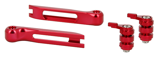 Terminali + Molletta Rosso per Leve CNC