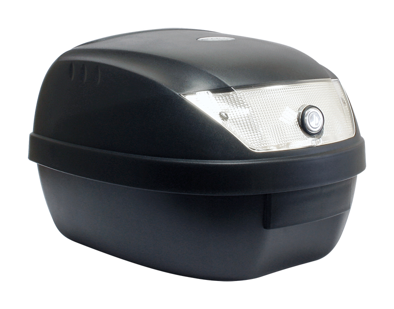 Top Case 28L Nero Opaco 37x38x26cm (1 Casco) Fornito con Piastra