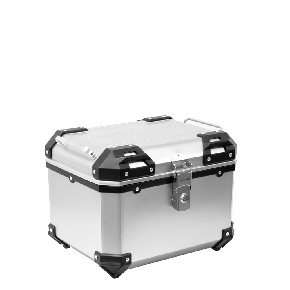 Topcase in plastica colore alluminio 38L