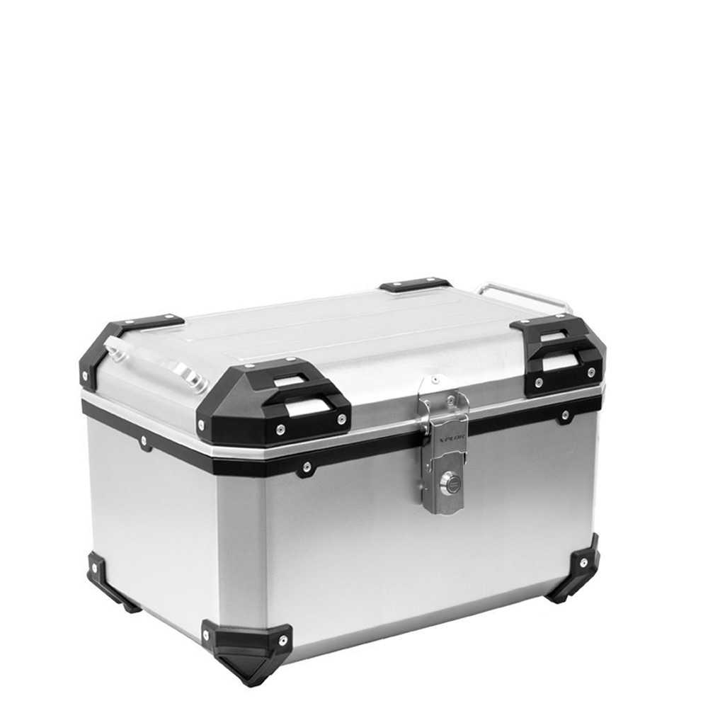 Topcase in plastica colore alluminio 52L