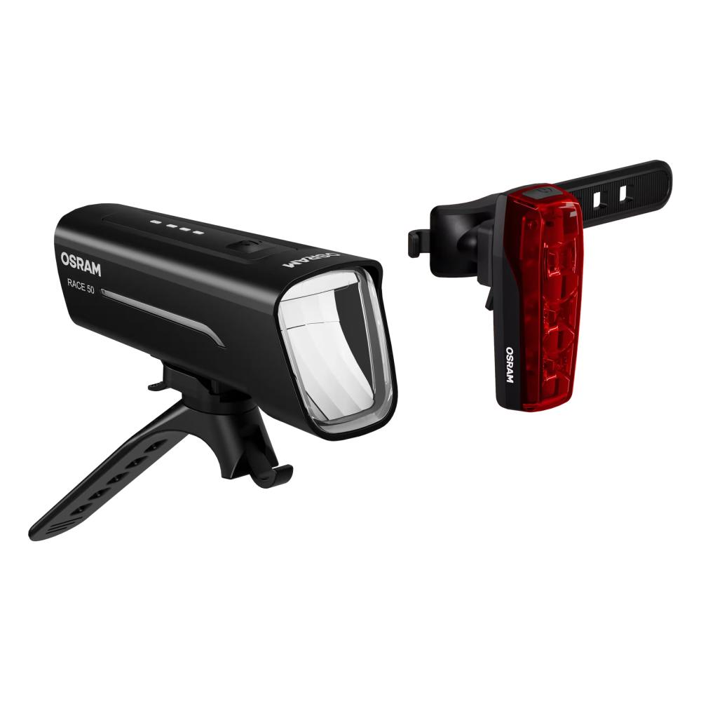 LEDsBIKE RACE 50 SET – Illuminazione anteriore e posteriore ricaricabile