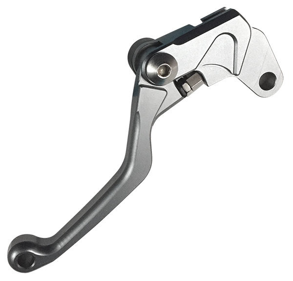 Leva cross in alluminio corto pieghevole - frizione - colore in titanio - yamaha yz