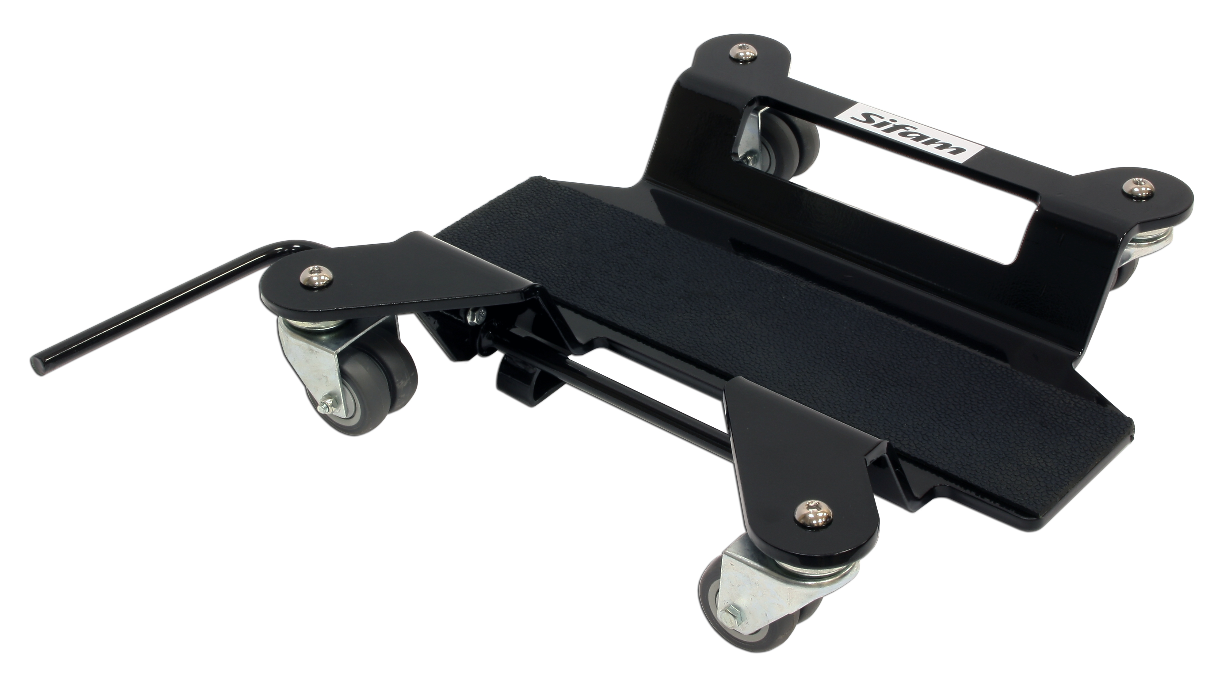 Supporto Moto Cavalletto Centrale Antiscivolo Caucciù + Freno 55cm x 42cm - Peso fino a 300kg