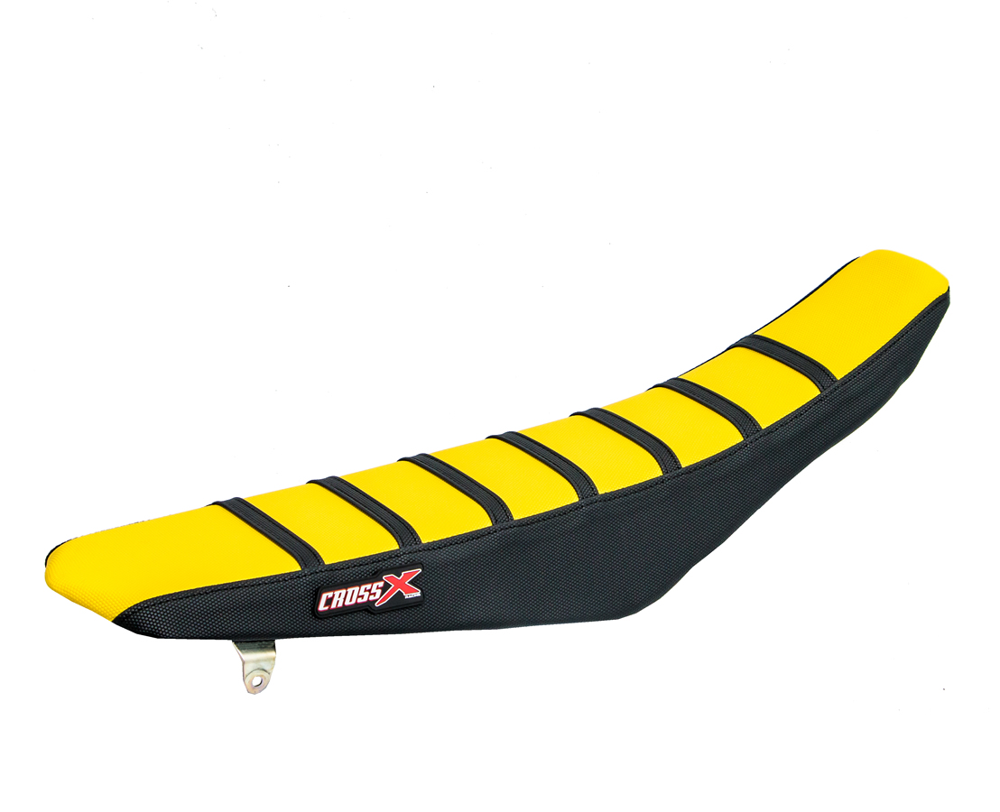 COPRISELLA SUZUKI RM 85 TOP YELLOW- SIDE BLACK-STRIPES BLACK