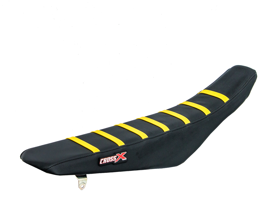 COPRISELLA SUZUKI DRZ 400 - TOP BLACK- SIDE BLACK-STRIPES YELLOW