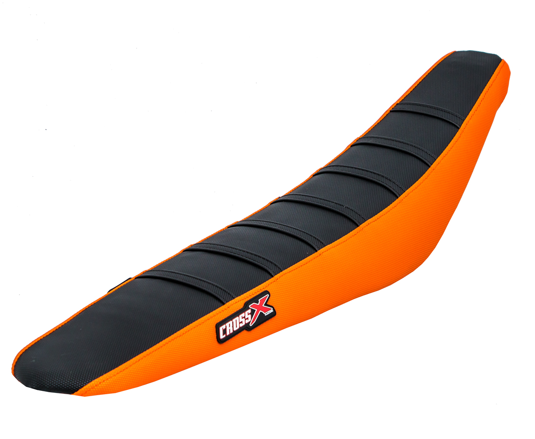 COPRISELLA KTM SX -SXF 125-250 EXC-XC 125-525 - TOP BLACK- SIDE ORANGE-STRIPES BLACK