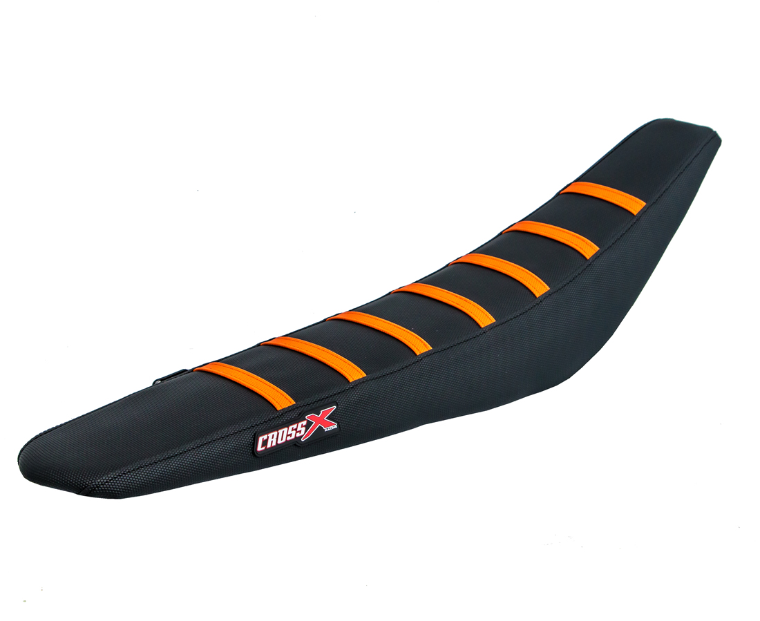 COPRISELLA KTM SXF-SX , XC , EXC - TOP BLACK- SIDE BLACK-STRIPES ORANGE