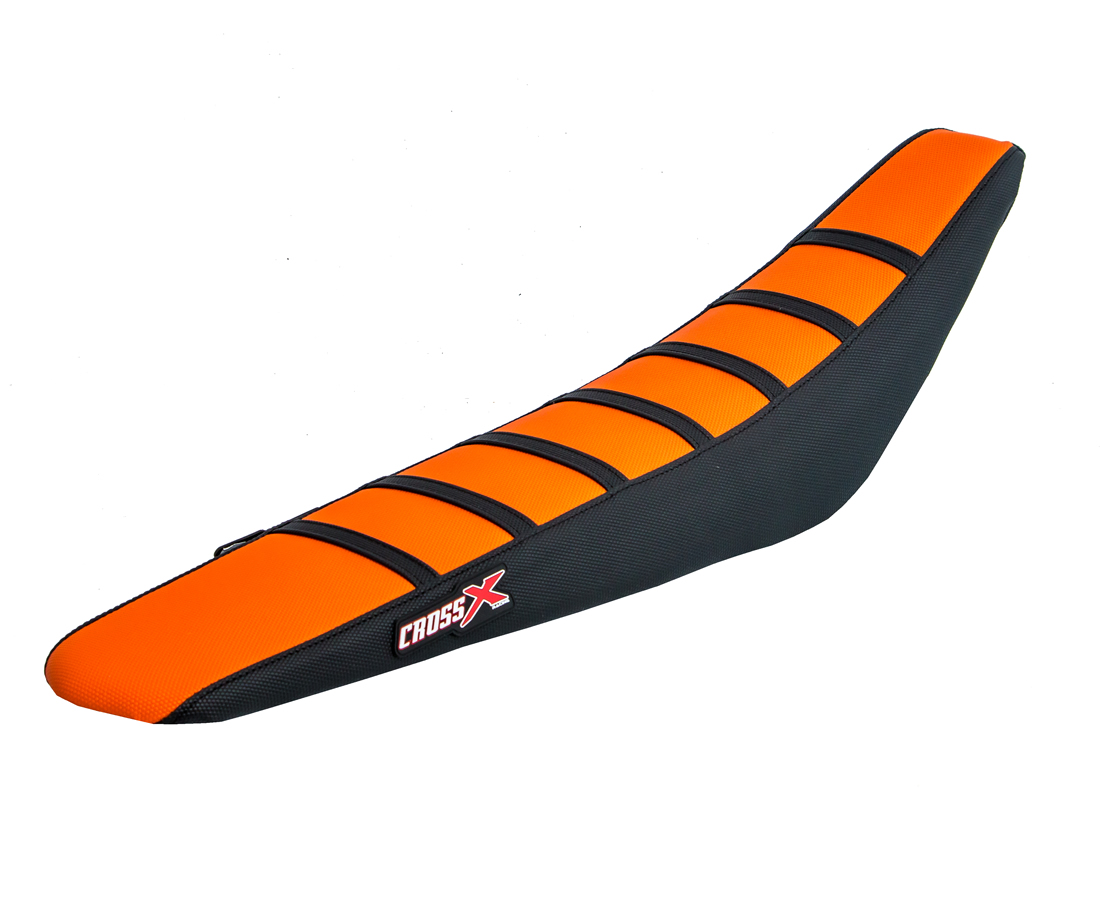 COPRISELLA KTM SX 85 - TOP ORANGE- SIDE BLACK-STRIPES BLACK