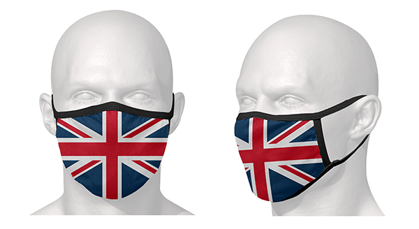 Mascherina protettiva - bandiera inglese