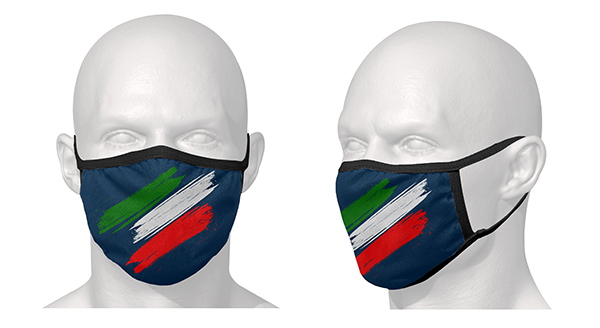 Mascherina protettiva - bandiera italiana
