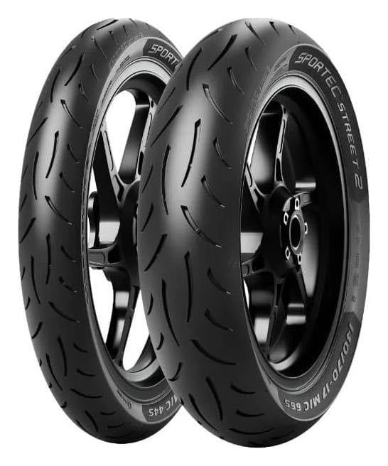 Pneumatico 80/90 - 14 40S TL SPORTEC STREET 2 - Anteriore / Posteriore