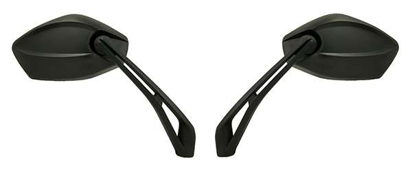 Coppia Retrovisori Universali Moto Ø10mm Omologato + VITE Ø10mm