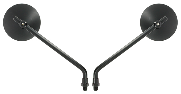 Coppia Retrovisori Universali Retrovisore e Supporto Acciaio M10 Destro - Specchio Ø 75mm