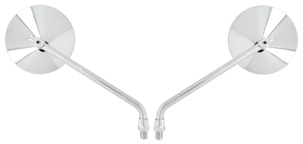 Coppia Retrovisori Universali Retrovisore e Supporto Acciaio M10 Destro - Specch
