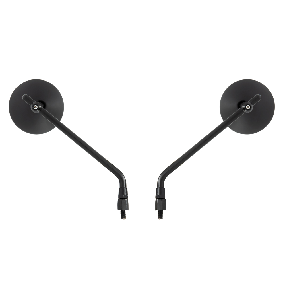 Coppia di specchietti rotondi universali - M8 - nero