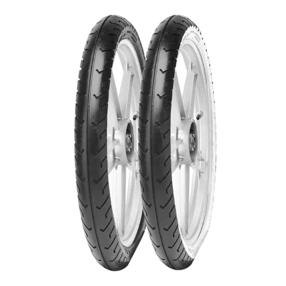 Pneumatico 2.50 - 16 42J TL/TT Reinf MC2 Fianchi Bianchi - Anteriore / Posteriore