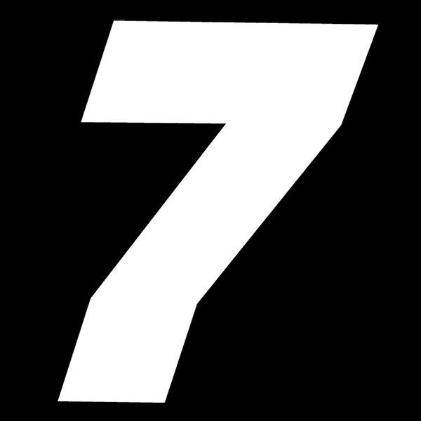 Numero 7 - Bianco - enduro ffm 2018