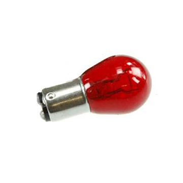 Lampadina Rossa 12V 23/8W Bay15d 1 pacco (10 pz)