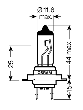 Lampadina H7 - 12V 55W Px26d