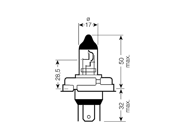 Lampadina CE - 12V 45/40W P45t