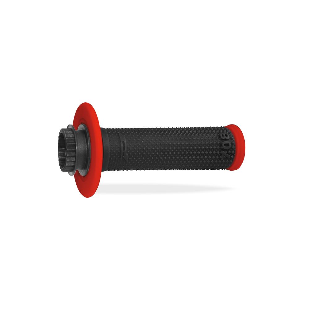 Manopole Pro Grip 708 Lock On Rosso Nero