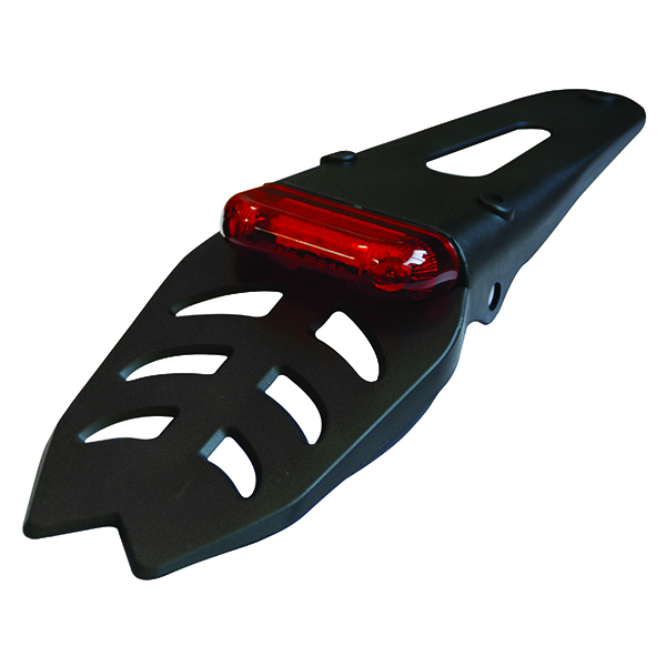 Estensione parafango post. + Fanale LED Rosso Universale