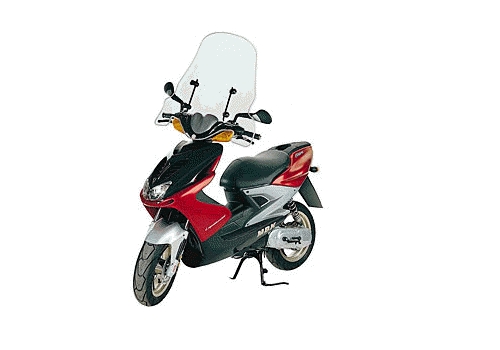 Parabrezza MBK Nitro / Yamaha Aerox Alto Senza Bordo