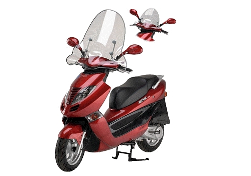 Parabrezza Kymco B&W Alto Senza Bordo