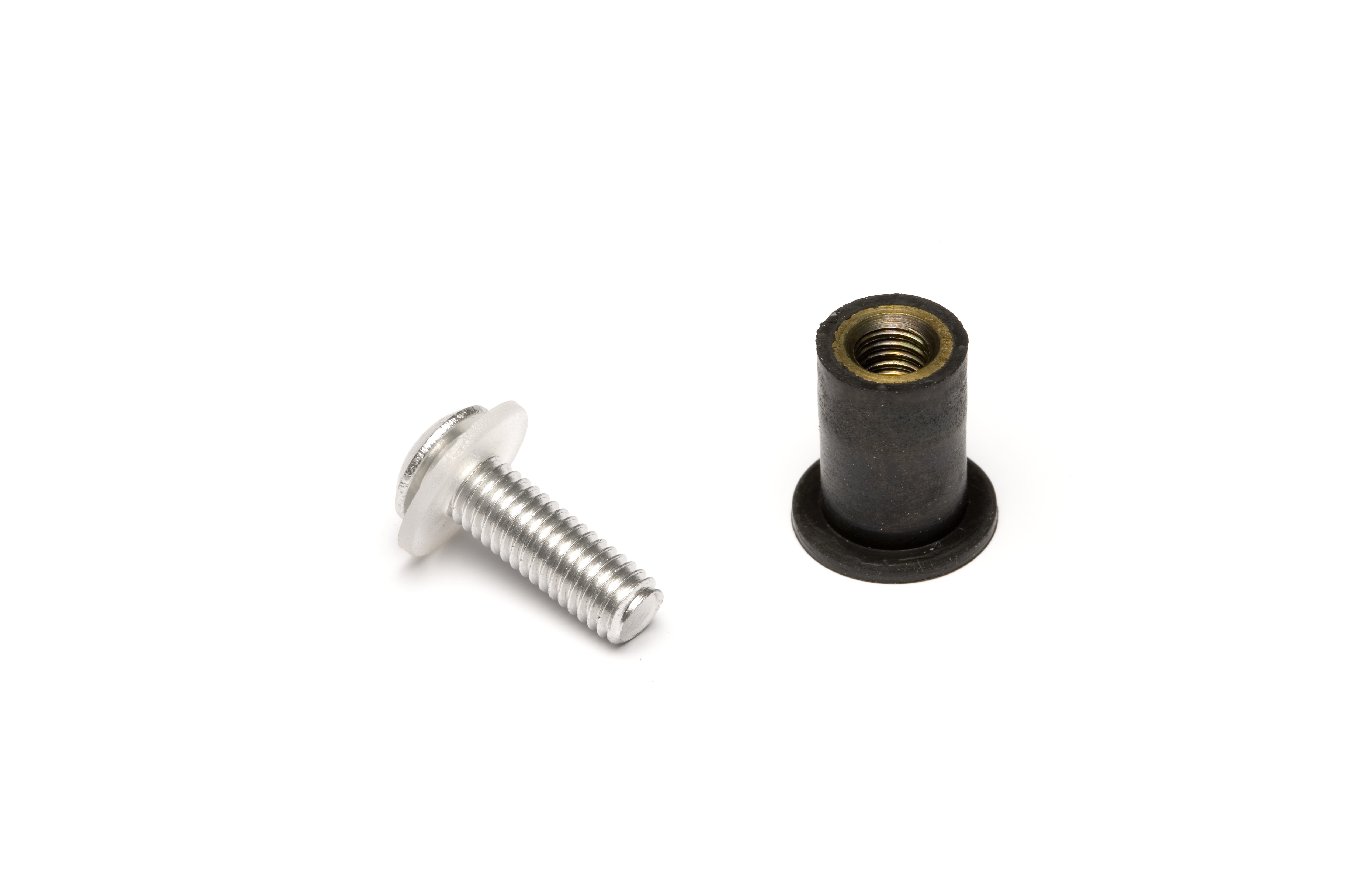 Kit Viteria Parabrezza Argento X8 Pz Ø4 Lung.15mm