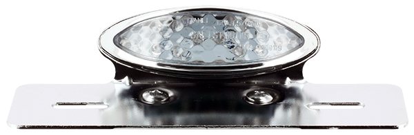 Luce posteriore a LED ovale con supporto a piastra
